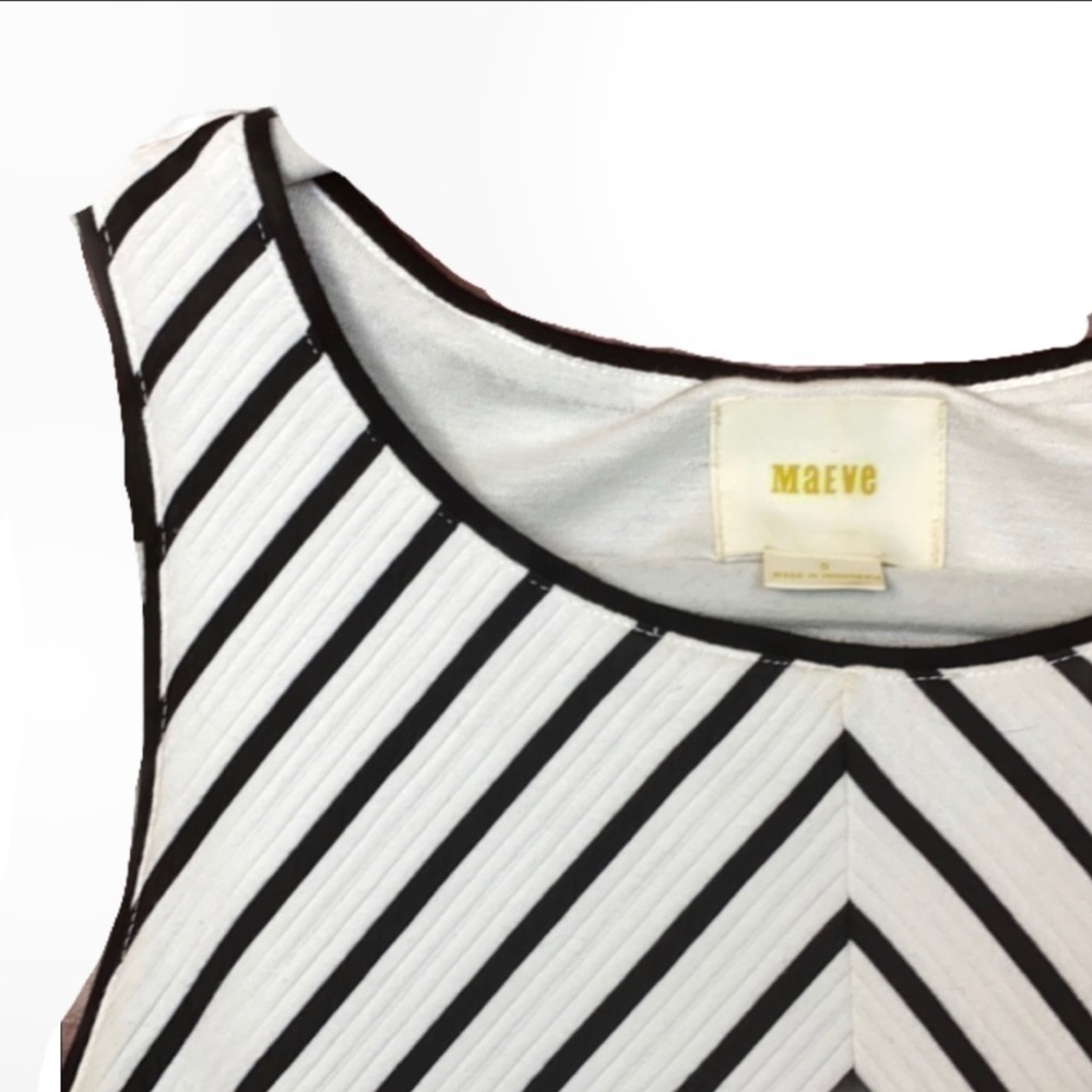 Anthropologie Maeve black and white tank dress - Picture 3 of 7